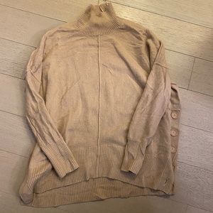 Cynthia Rowley Tan Turtleneck Sweater